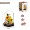 Dookok Flower Bouquet Building Set, Artificial Flowers Micro Building Set for Home Decoration, 548 Pieces Bee and Flower Bouquet Building Toys for Adult Kids Gift