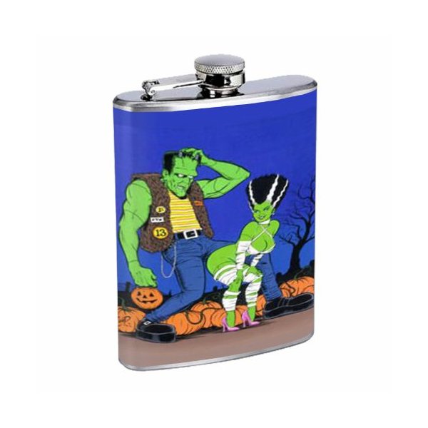 Frankenstein Bride Modern Sexy 8OZ Stainless Steel Flask D-162