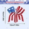 4th of July Cheer Bows Fourth of July Accessories Patriotic Red White and Blue Bow Hair Accessories Memorial Day Hair Bow Hair Scrunchies for Women Flag Design Accessories Party Supplies 1Pcs