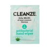Cleanze Antibacterial Hand Sanitizing Individual Hand Wipe Packets, 50 Unscented Disinfecting Hand Sanitizer Wipes with Aloe for Travel, Kills 99.9% of Germs
