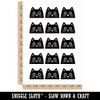 Peeking Black Cat Temporary Tattoo Water Resistant Fake Body Art Set Collection - 15 2" Tattoos (1 Sheet)
