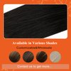 Full Shine Black Hair Extensions 16inch U Tip Hair Extensions Natural Black Keratin Hair Extensions Real Human Hair 1B Remy Hair Extensions Fusion Tip Hair Extensions 50g/Package for Party