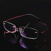 FEISEDY Lightweight Rimless Titanium Stainless Steel Anti-Blue Light Reading Glasses B2686