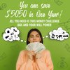 100 Day Envelope Challenge Kit. Money Saving Box Shows How To Save $5050 or Multiples in 100 Days or 50 Weeks. 100 Envelope Challenge Money Challenge Seen on Youtube Tiktok. Gifts For Children Adults