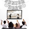 Senior 2025 Volleyball Banner, Volleyball Graduation Party Decoration Volleyball Senior Night Banner for High School College Graduation Sport Theme Party Supplies