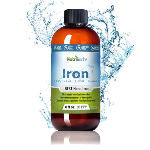 NutriNoche Pure Crystalline Liquid Iron Supplement - 30 ppm - Colloidal Minerals