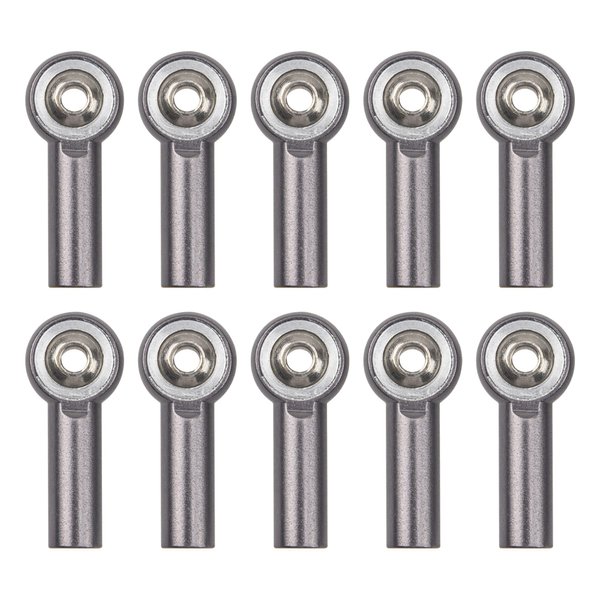 10Pcs ShareGoo M3 Tie Rod End Ball Head Holder Link 3mm Thread Ball Joint Compatible with Redcat HSP Traxxas Axial 1/10 RC Car Truck Boat DIY Robot Airplane,L26mm (Titanium)
