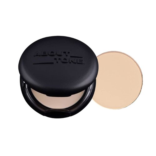 [ABOUT TONE] Blur Powder Pact 9g / 0.32oz - Pressed Powder Pact with Mirror and Powder Puff | Setting Powder | Face Powder | Makeup Powder | Finishing Powder | Compact Powder | Sebum Control (02 LIGHT)