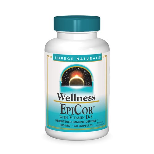 Source Naturals Wellness EpiCor with Vitamin D-3 for Heightened Immune Defense - 60 Capsules