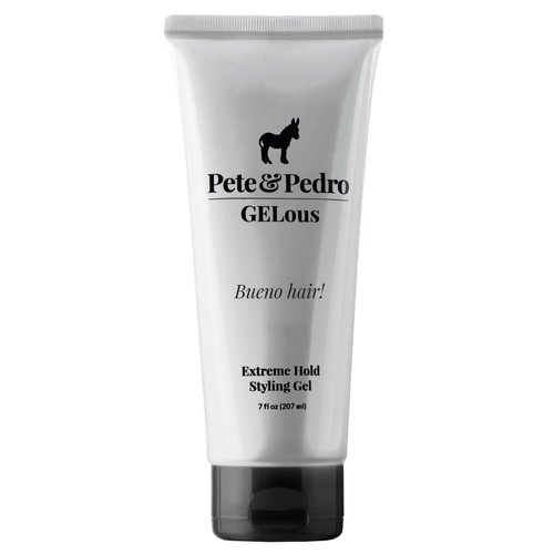 Pete & Pedro GELous - Extreme Hold Styling Hair Gel for Men | Super Strong Hold and High Shine | Gel/Paste Hybrid Provides Slick Wet Hair Look | As Seen on Shark Tank, 7 oz.