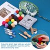 Needle Felting Kit, Needle Felting Starter Kit with Exquisite Green Storage Bag, Wool Roving 18 Colors Set, Needle Wool Felting Tools Kit, Wool Felt Tools for Felted Animal Needle Felting Supplies