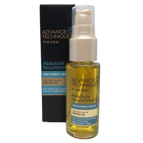 3 x AVON Advance Techniques Nourishing Hair Serum with Moroccan Argan Oil 30ml - 1.0fl.oz SET !