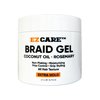 EZCARE Braid Gel Coconut Oil/Rosemary/Non-Flaking/Moisturizing/Frizz Control/Grip Styling/All Hair Texture/Extra Hold (16 oz.)