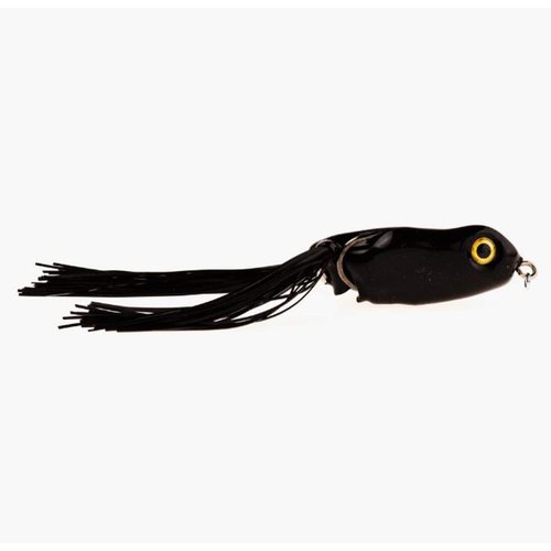 Scum Frog Pro Series Topwater Bass Fishing Hollow Body Frog Lure with Weedless Hooks, Black Night, One Size