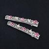XINVTIV Rhinestone Metal Hair Clips,Hair Snap Clips for Women,No bend Hair Clips,Fashion Girls Hair Accessories,2 Count Fashion Styling Accessories for Women Girls