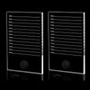 2 Pack Crystal Lash Trays for Lash Extensions, Lash Tile, Transparent Adhesive Glue Holder Lash Tiles for Lash Extension, Glass Eyelash Lash Trays Pallet, 5.9 x 3.9 x 0.3In