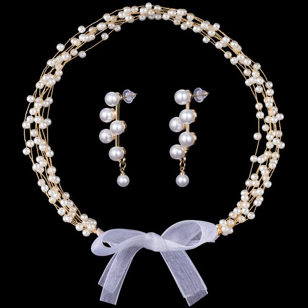 PAGOW Pearl Bridal Headpiece, Bridal Headpiece Wedding Headband, Bridal Headband Hair Jewelry for Women Wedding Engagement Birthday Christmas