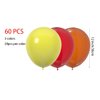 JODIDI 60 Pcs 12-Inch Latex Balloons in Yellow, Orange, and Red - Perfect for Thanksgiving Day, Valentine's Day, Graduations, Birthday, Fall Celebrations,Baby Shower, and Party Decorations