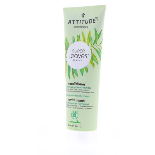Attitude, Super Leaves Science, Natural Conditioner, Nourishing & Strengthening, Grape Seed Oil & Olive Leaves, 8 oz (240 ml)