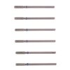 MZCMSL Cylinder Cuticle Drill Bits Set, 6pcs Round Top Russian Manicure Bits, 3/32 Shank efile Bit (Medium)