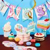 25 Pcs Two Sweet Donut Birthday Party Decorations Include Two Sweet Banner 24 Ice Cream and Donut Party Hanging Streamers 2nd Birthday Decorations for Girl Ice Cream Donut Decor