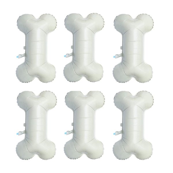 Dog Bone Foil Balloon Pet Bone Mylar Balloons for Baby Shower Party Decoration 6pcs