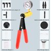 Hand Held Vacuum Pump Tester kit for Automotive with Sponge Protected Case,Adapters,One-Man Brake and Clutch Bleeding System(16pcs)