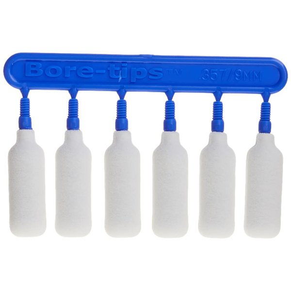 .357cal/.38cal/.380cal/9mm Gun Cleaning Bore-tips® by Swab-its®: Barrel Cleaning Swabs
