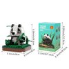 MEIEST Mini Animals Building Blocks Set,Land Animal Themed Collection Construction Building Bricks Toy,Cute Home Decors,6+(Panda)