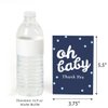 Big Dot of Happiness Hello Little One - Blue and Silver - Boy Baby Shower Thank You Cards (8 count)