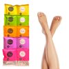 Jelly Pedicure Foot Soak Packets - 5Pcs Multi Pack Exfoliating Foot Spa Soak Including Orange, Lavender & More - Detoxifying Jelly Foot Soak for Pedicure - Moisturizing Foot Softening Soak - 5Pack