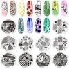 Biutee Nail Stamping Plate Kit 2 Nail Stamper 13 Nail Art Stamp Plate Set 2 Scraper Nail Stamping Kit Template Image Plate Stencils Tool for Manicure Lace Design Holiday