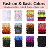 ADRIONE Velvet Hair Scrunchies for Women's Hair, 60 Pack Velvet Scrunchies for Girls Hair Ties No Damage Bulk Sccrunchie Hair Bands Scrunchy Ponytail Holders for Thick, Curly, Thin, and Fine Hair