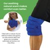 Nature Creation Microwave Heating Pad for Knee - Heating Pad Microwavable for Joints, Knee Pain & Sore Muscle - Reusable Hot/Cold Pack for Joints Comfort and Relaxation, Blue Marble 1 Pack