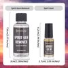 Paminify Spirit Gum Adhesive and Remover Kit - 5ml Spirit Gum + 30ml SFX Makeup Remover Set, Professional Prosthetic Make Up Glue for Halloween,Stage, Cosplay,Special FX Costume