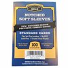 Cardboard Gold Notched Card Sleeves - Standard/Regular (100 Count Pack)