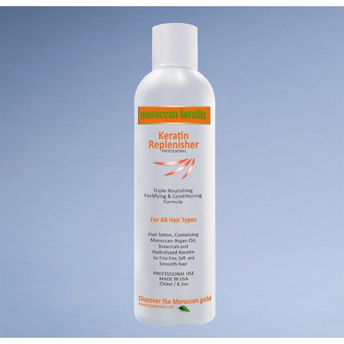 MOROCCAN KERATIN Keratin Replenisher Hair Infusion Leave-in Conditioner Treatment Great Value 250ml (8oz) Fast Application Instant Results