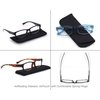 MODFANS 4 Pack Plastic Frame Spring Hinges Reading Glasses Vintage Quality Comfort for Men and Women +1.00