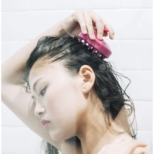 Biov?ne Essential Scalp Shampoo Brush, Pink (1 ea)- For Deep Cleansing and Dandruff Control