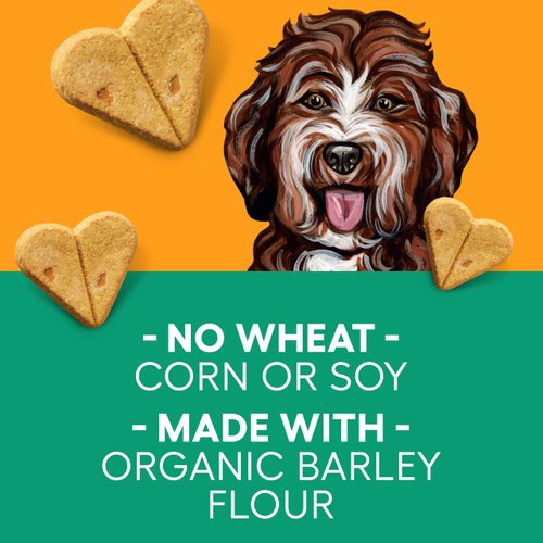 Newman's Own Dog Biscuits - Peanut Butter | Value Size | Made with Organic Barley | No Wheat, Corn, or Soy | 28 oz Bag