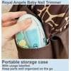 Royal Angels Baby Nail File 21 in 1, Safe Electric Baby Nail Buffer, Extra 13 Replacement Tools, Baby Nail Kit, Baby Nail Trimmer, Newborn Toddler Toes and Fingernails Clipper, Trim and Polish (Blue)