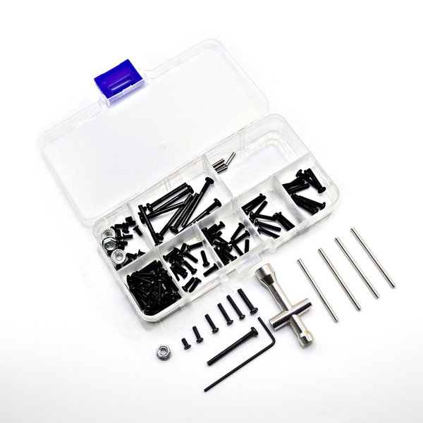 Mesimsple H16BM Phillips Cross Head Screws for 1/16 MJX Hyper GO 16207 16208 16209 16210 Screw Kit for Hyper GO H16BM H16GT H16DR H16 Screw Wrench Set RC Car Upgrades Part