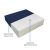 FoamRush 6" x 11" x 11" High Density Foam Seat Cushion with Water Resistant Indoor/Outdoor Canvas Cream Cover with Zip, Upholstery Foam Cushion, Couch Cushion Replacement, Chair Cushion, Firm Support