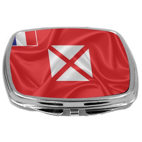 Rikki Knight Flag Design Compact Mirror, Wallis and Futuna, 3 Ounce