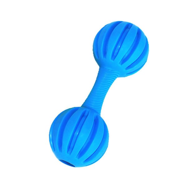 Ipetboom 2pcs Safe Toy Pet Chew Toys Pet Toys Shaking Toys Training Toys Small Dog Toys Puppy Teething Toy Chewing Toys for Dogs Wearable Rubber Toys for Dog Durable Dog Toys Molar Barbell