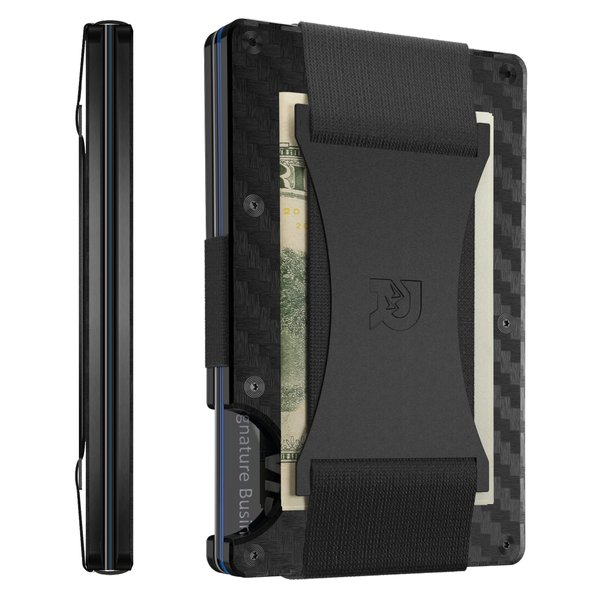 Ridge Wallets for Men - Slim Minimalist Wallet For Men, Front Pocket Wallets for Men, RFID Wallet For Men - Card Holder Wallet (Carbon Fiber)