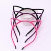 IJF 3PCS Furry Cat Ears Headband Black Cat Ears Hair Hoops Cat Women Ears Hairband for Cosplay Costume Accessories-005