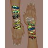 xo, Fetti Cars Glow in Dark Temporary Tattoos for Kids - 42 pcs | Monster Truck Birthday Party Supplies, Race Car Favors Decorations