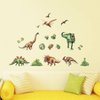DECOWALL DS-8034 Watercolour Dinosaur Kids Wall Stickers Wall Decals Peel and Stick Removable Wall Stickers for Kids Nursery Bedroom Living Room (Small) d?cor