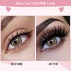 72 Pcs Individual Cluster Lashes 3D Effect DIY Lash Extension 8-16mm Eyelash Clusters Volume Wispy Lashes Super Thin Band Reusable Soft & Comfortable(3D Fluffy-Talented,D-8-16mix)